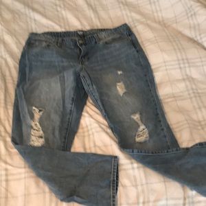 GAP distressed jeans, 12, women